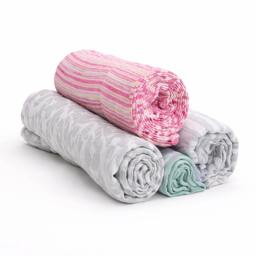 Cotton Muslin Swaddle Cloth Set (Set of 3, Assorted Prints) - view 3