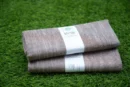 Cotton Bath Towel - Brown Melange (Set of 2)