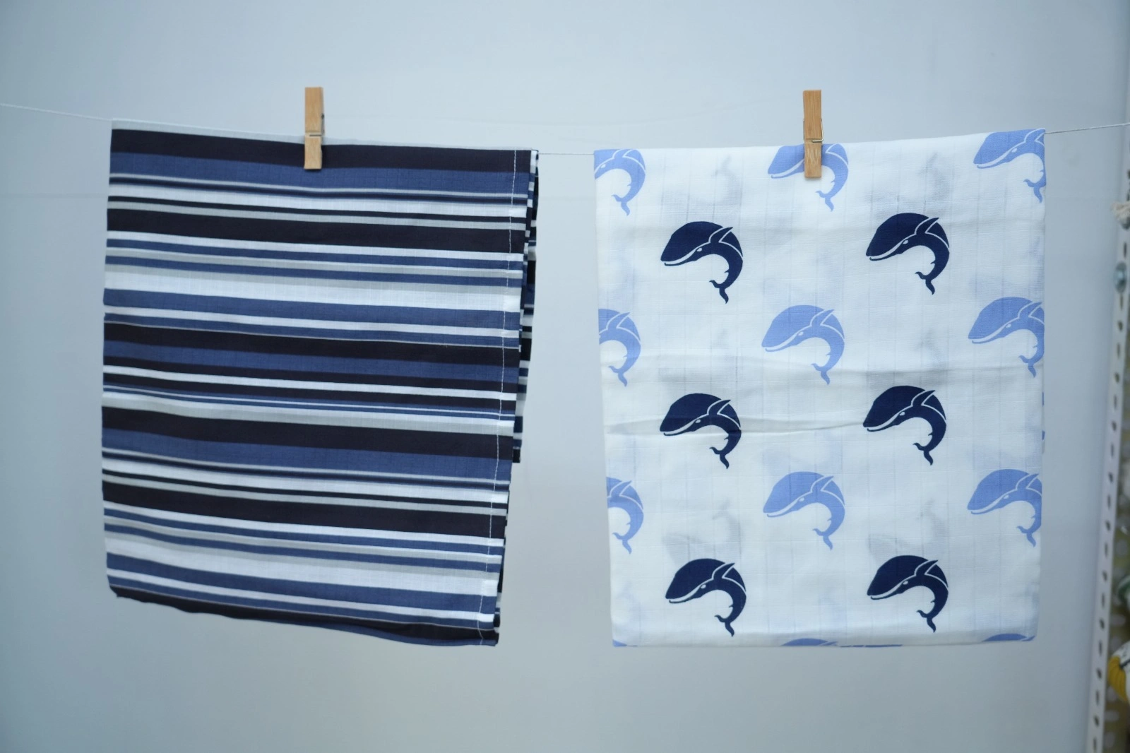 Cotton Muslin Swaddle Cloth Set (Set of 3, Assorted Prints) - view 12