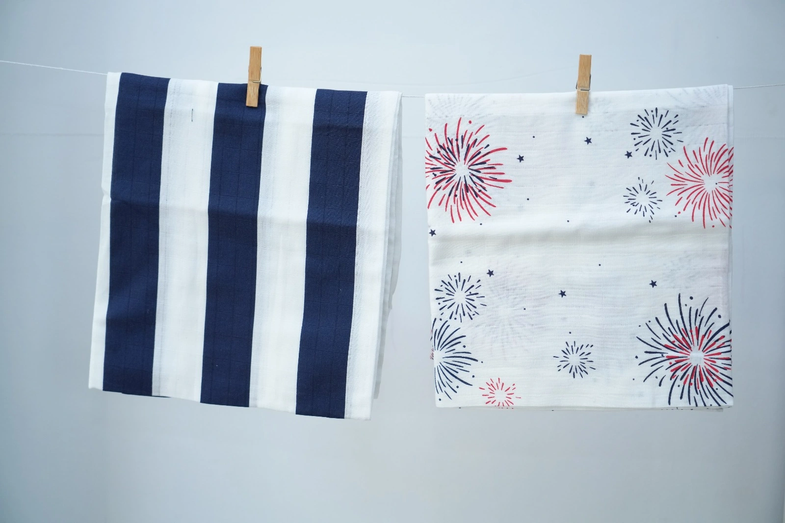Cotton Muslin Swaddle Cloth Set (Set of 3, Assorted Prints) - view 18