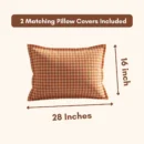 Cotton Pillow Cover Set – Gingham