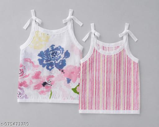 Organic Muslin Cotton Baby Jabla Set – 2 Pieces | Soft & Breathable Newborn Sleeveless Tops