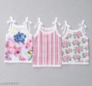 Organic Muslin Cotton Baby Jabla Set – 3 Pieces | Soft & Breathable Newborn Sleeveless Tops