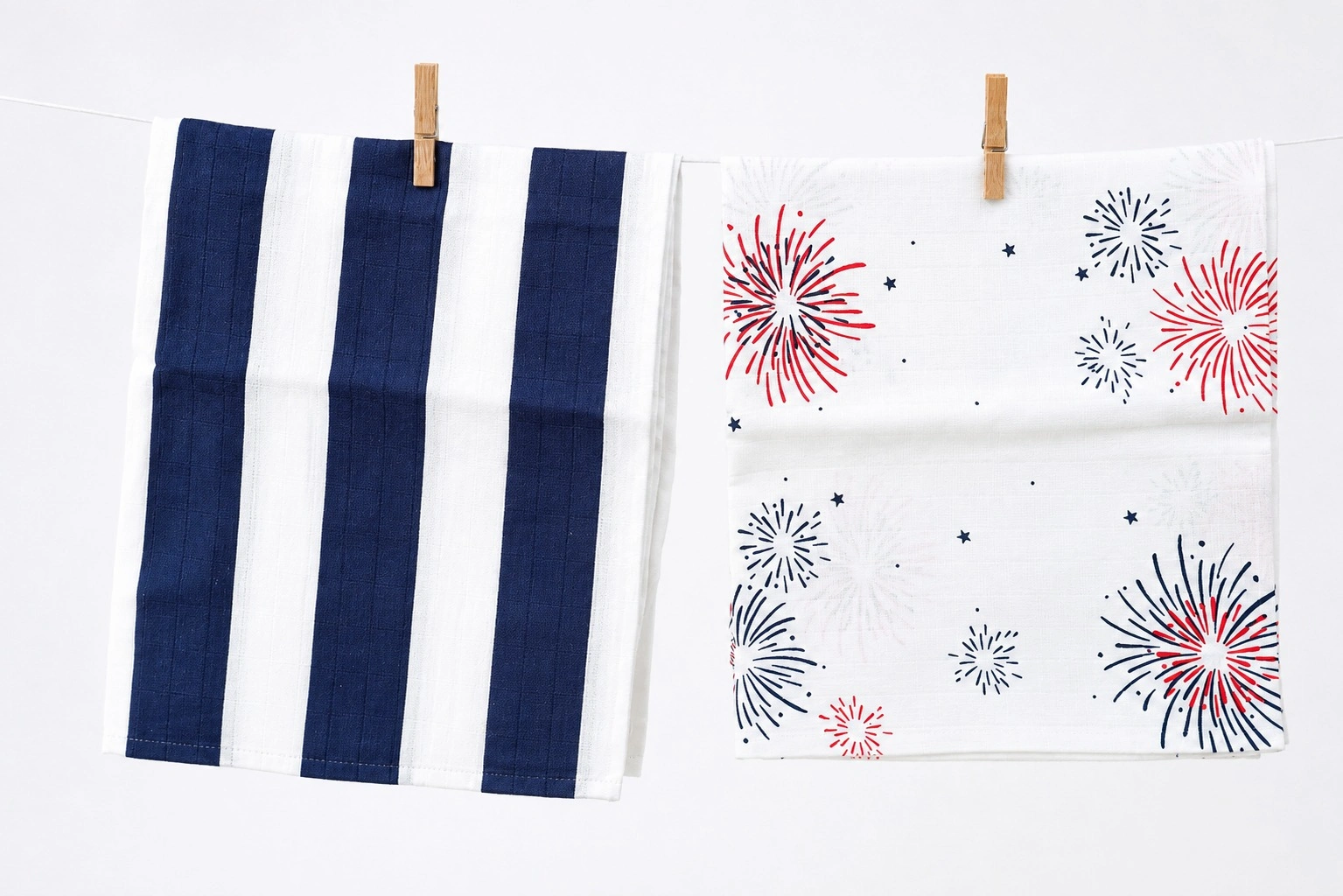 Organic Muslin Cotton Baby Blanket | Fireworks Print | 100% Cotton Multipurpose Wrap